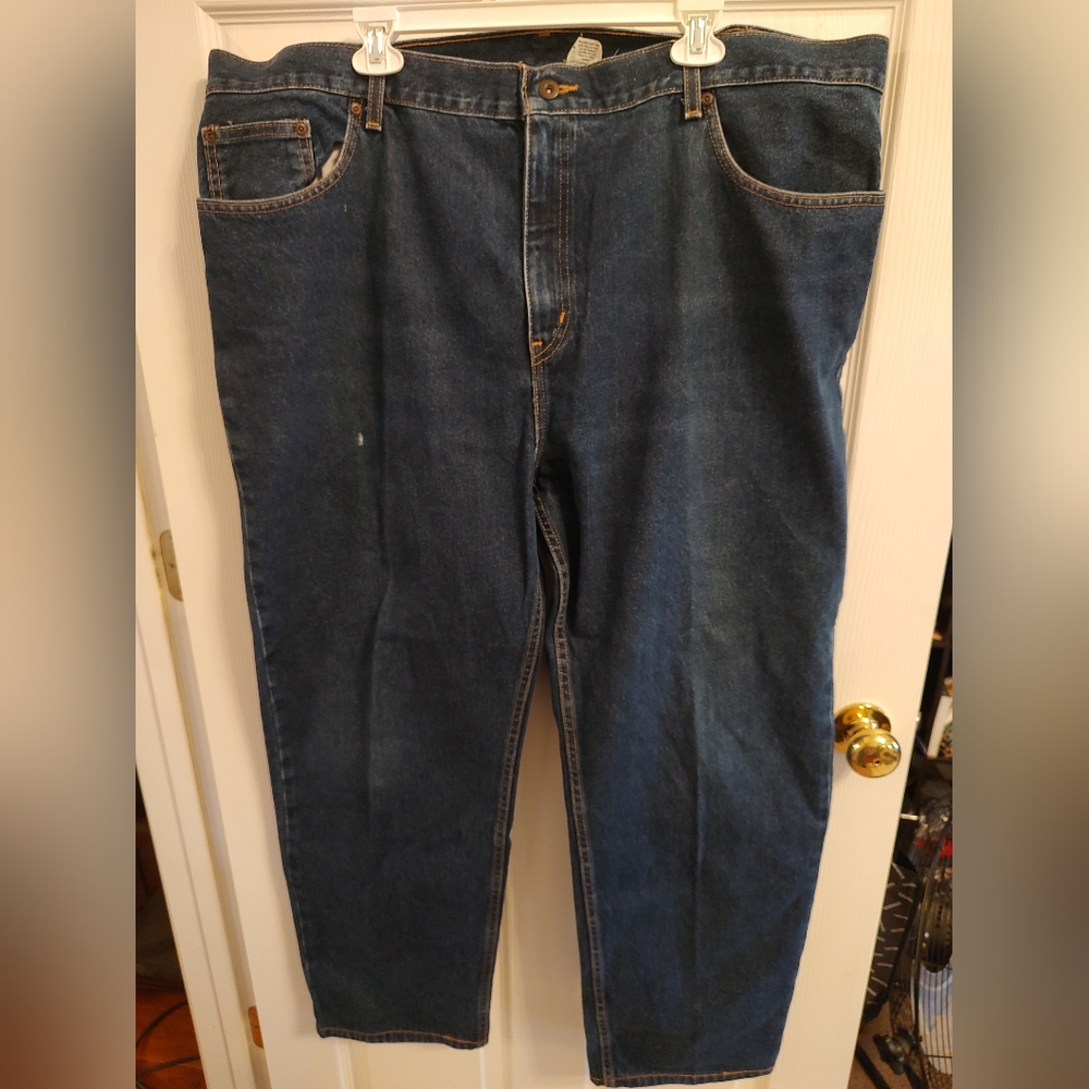 Faded Glory Men's Relaxed Fit Dark Blue Jeans